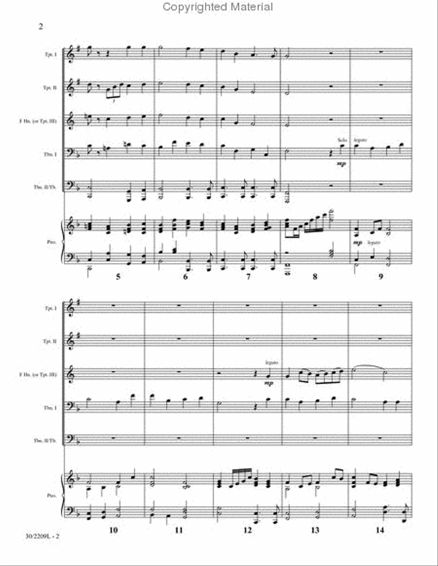 The Day of Resurrection Brass Ensemble scores gallery preview page 3