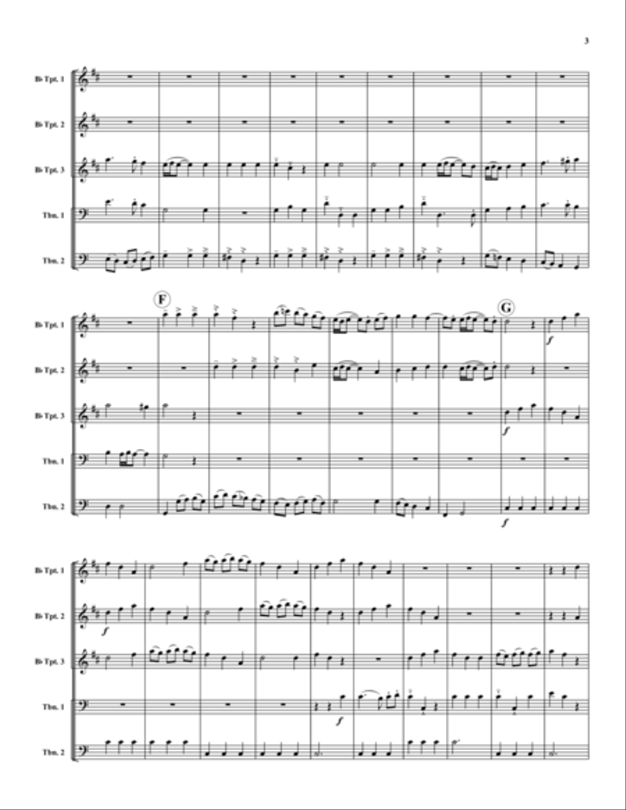 Psalm 150 Psalm 150 Brass Ensemble scores gallery preview page 3