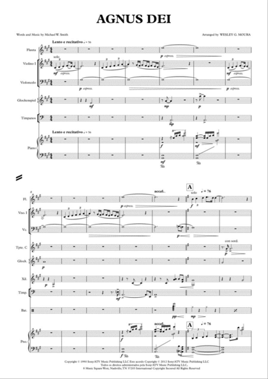 Agnus Dei Flute scores gallery preview page 2