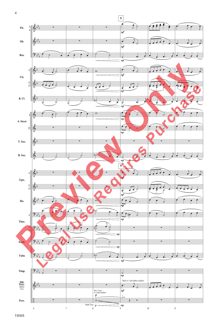 Eulogy for the Fallen Eulogy for the Fallen Concert Band scores gallery preview page 4