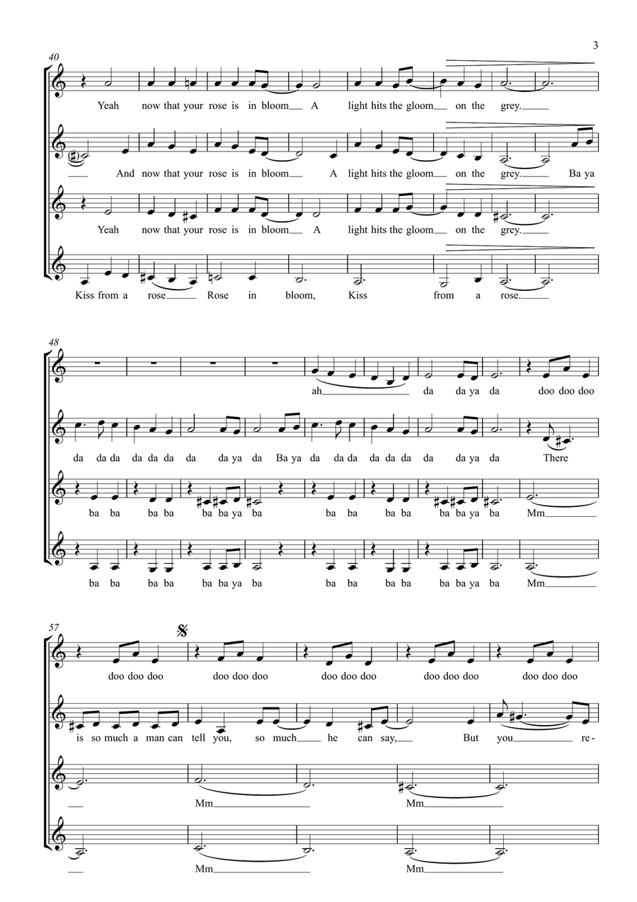 Kiss From A Rose Kiss From A Rose SSAA scores gallery preview page 3
