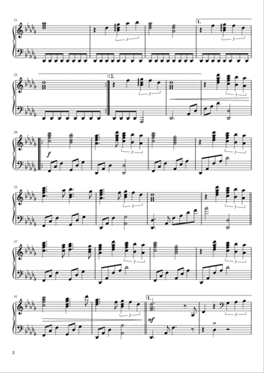 Chariots Of Fire Piano Solo scores gallery preview page 2