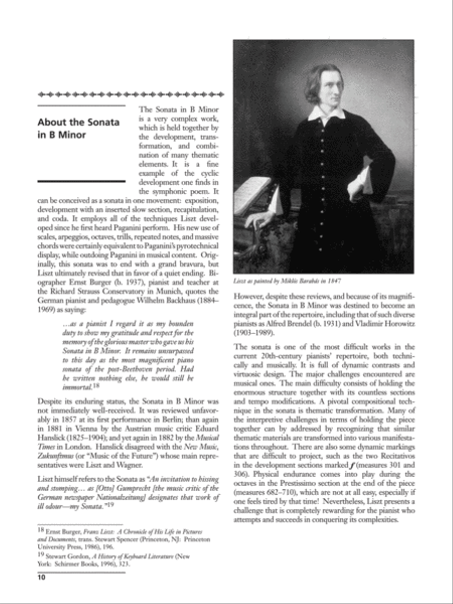 Liszt -- Sonata in B Minor Piano Solo scores gallery preview page 4