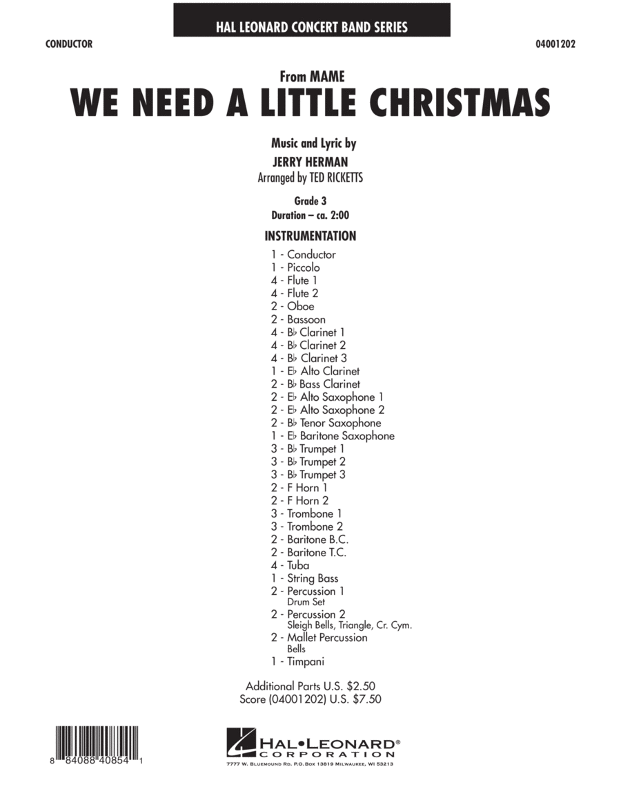 We Need a Little Christmas (from 