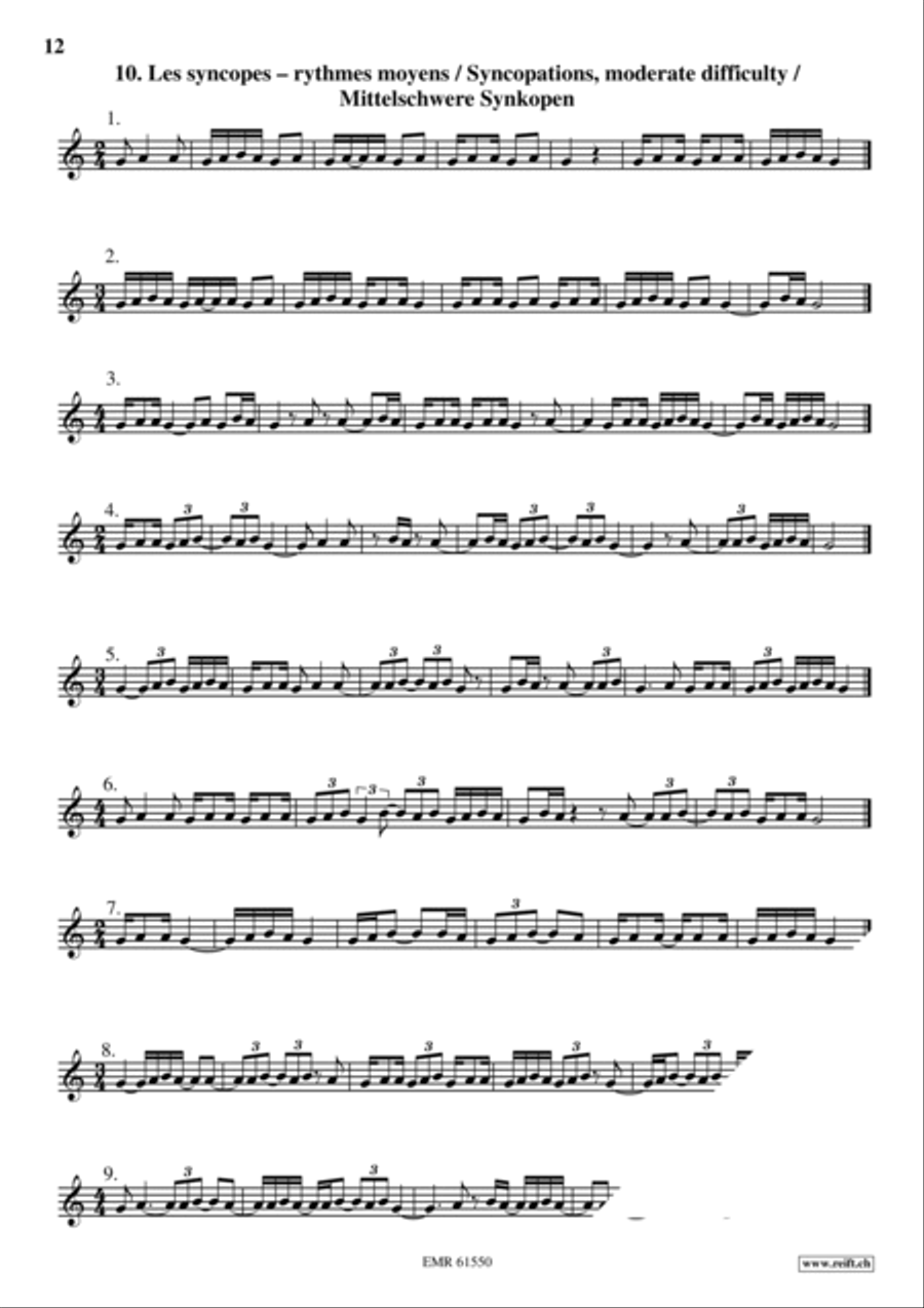 Exercices Rythmiques Volume 1 Cornet scores gallery preview page 13