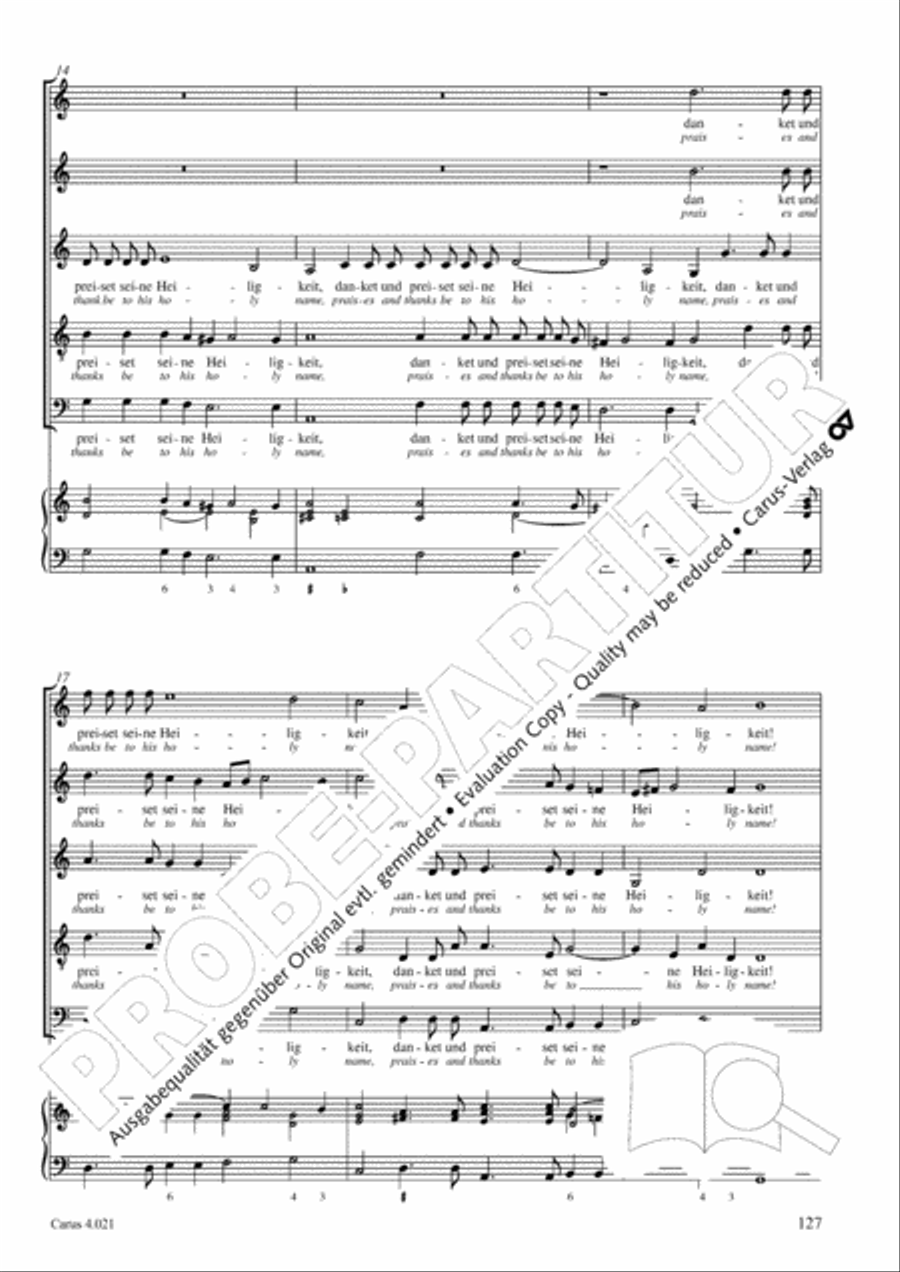 Schein: Israelsbrunnlein. Fontana d'Israel. Complete edition Choir scores gallery preview page 134