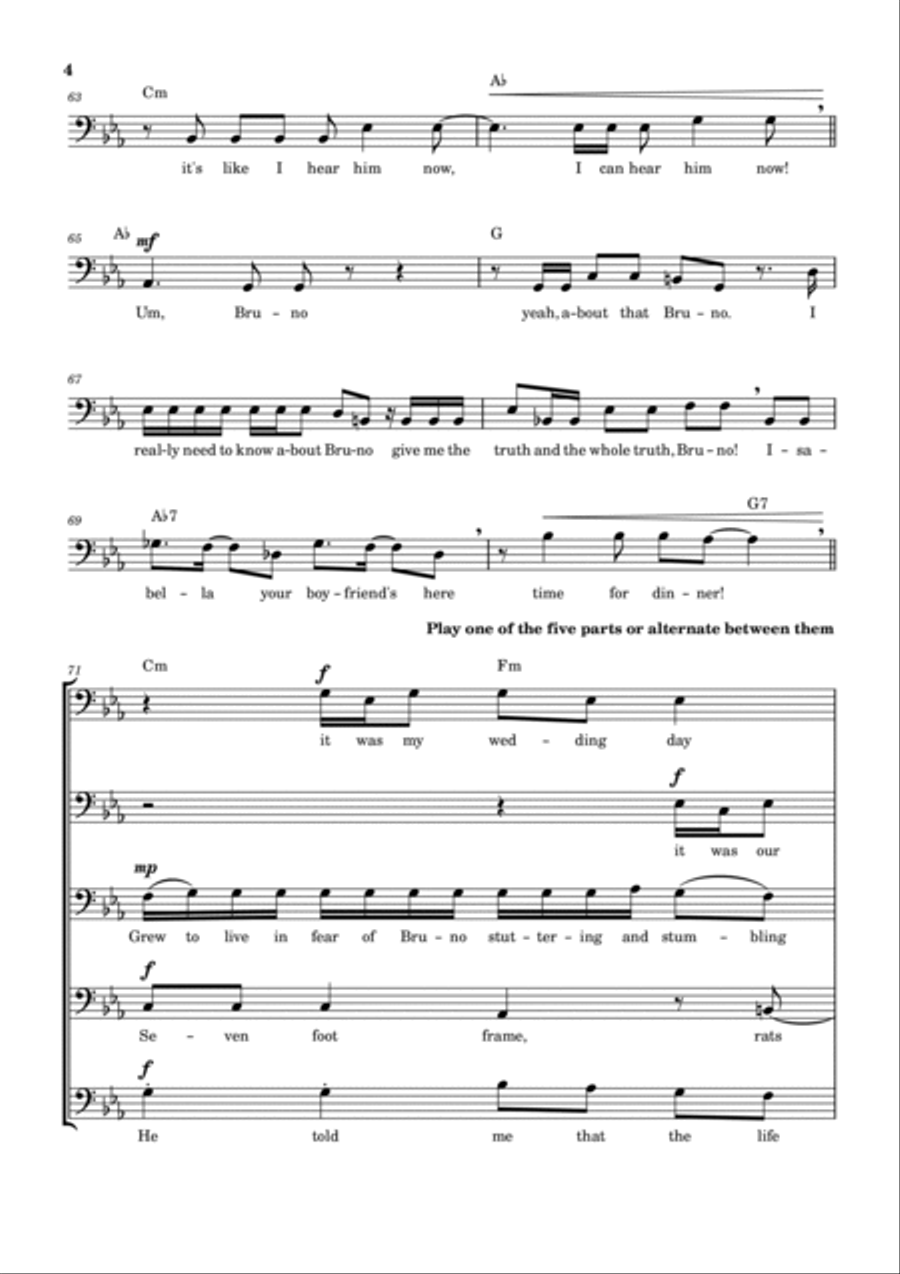 We Don't Talk About Bruno Trombone Solo scores gallery preview page 4