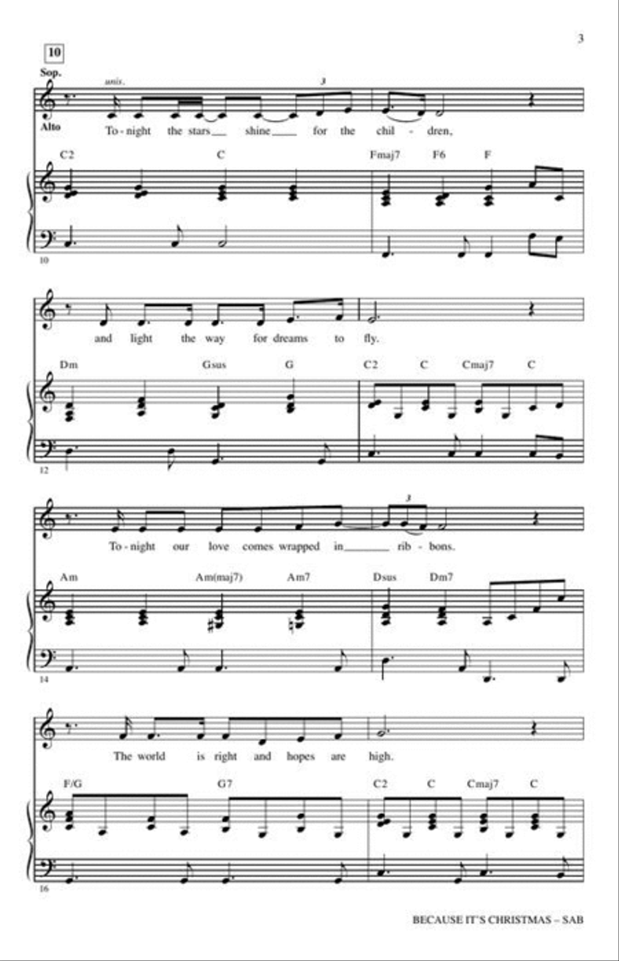 Because It's Christmas 3-Part scores gallery preview page 4