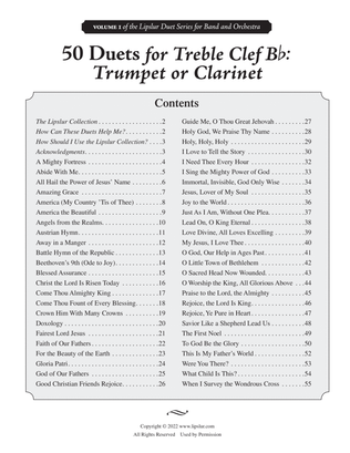 50 Duets for Treble Clef Bb: Trumpet or Clarinet