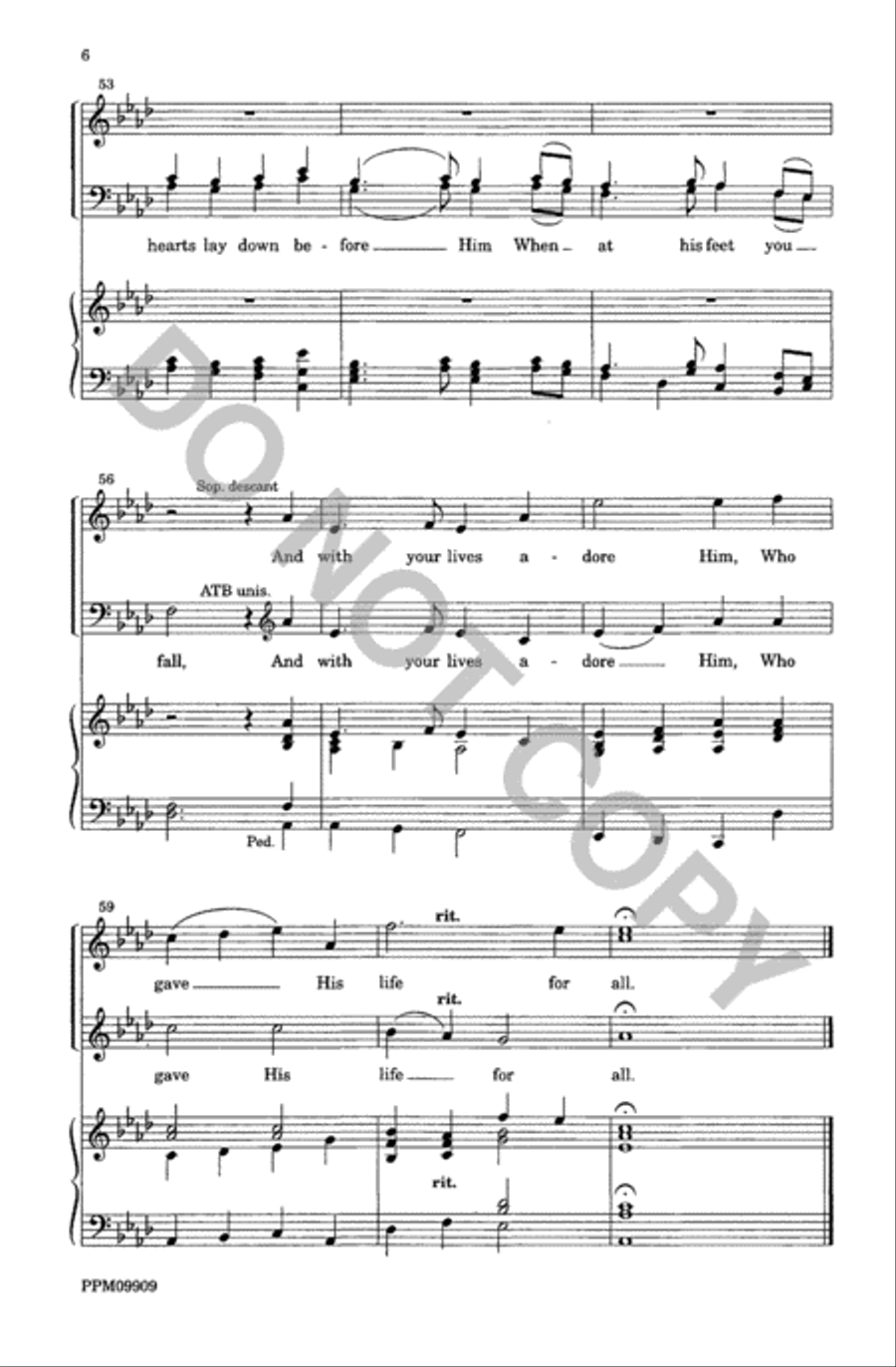 Harvest Song 4-Part scores gallery preview page 7