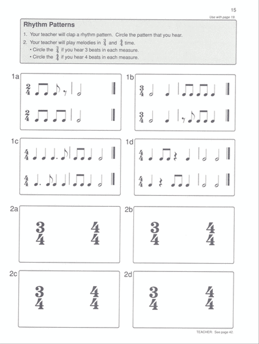 Alfred's Basic Piano Course Ear Training, Level 2 Piano Method scores gallery preview page 3