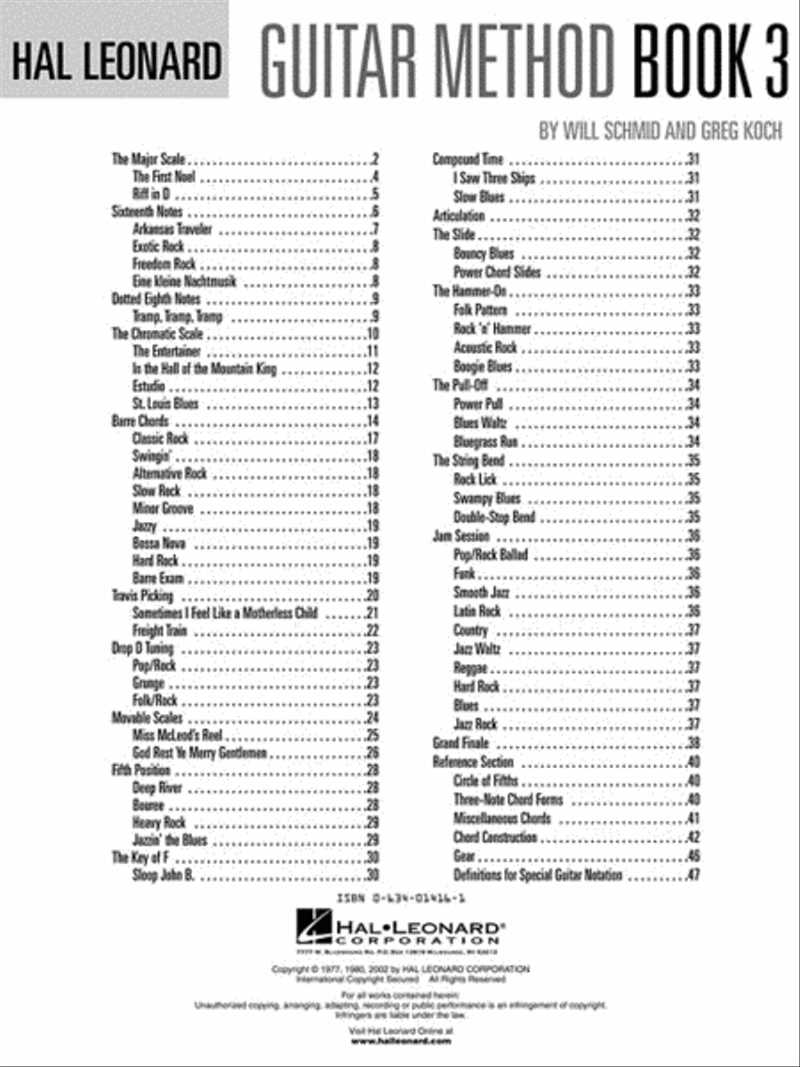 Hal Leonard Guitar Method Book 3 – Second Edition Guitar scores gallery preview page 2