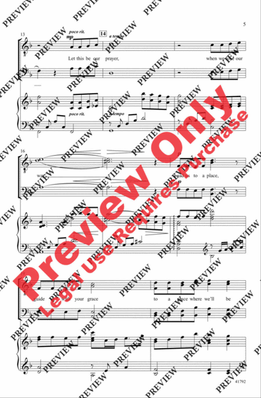 The Prayer The Prayer Men's Choir scores gallery preview page 16