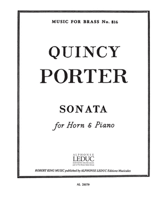 Book cover for Sonata (horn & Piano)