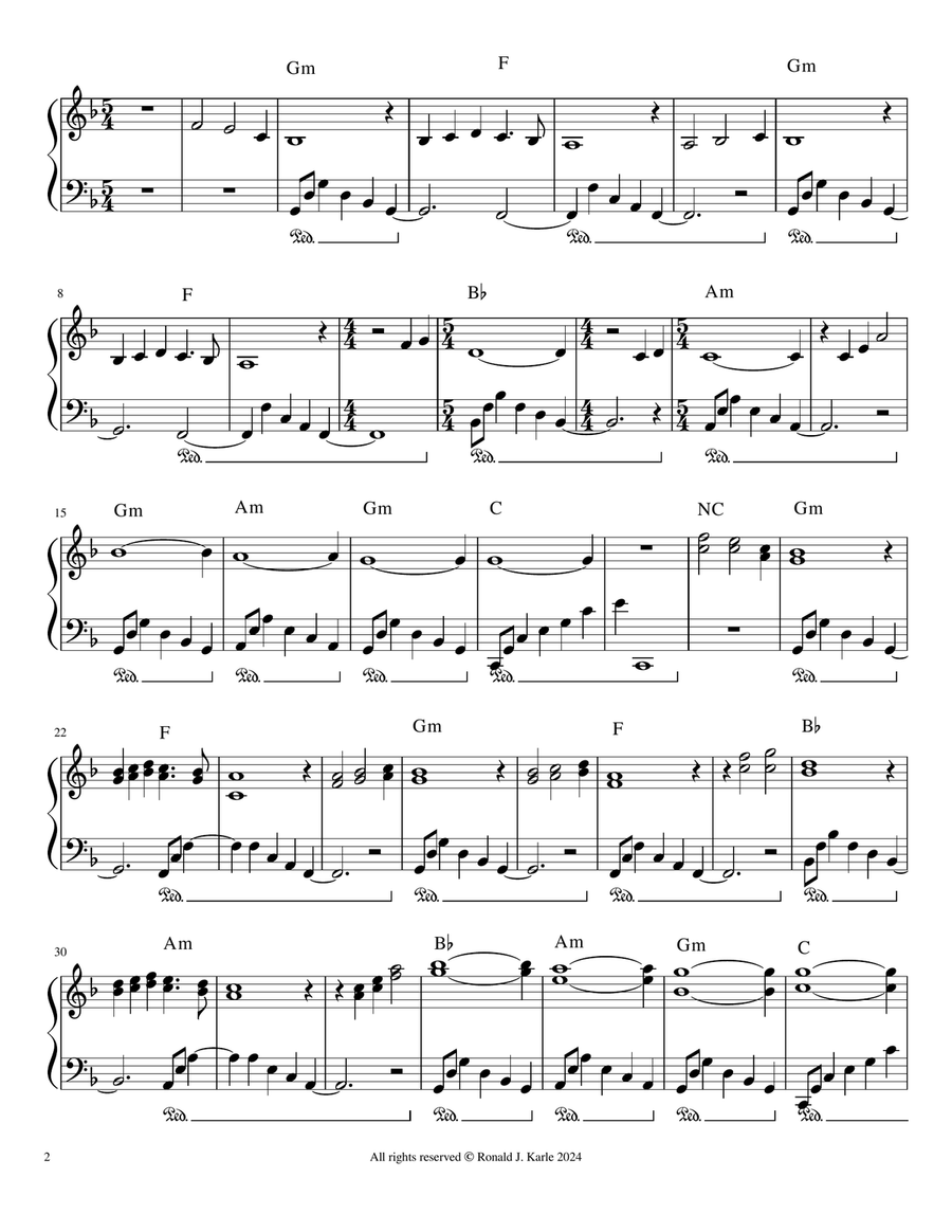 Meditation Five Piano Method scores gallery preview page 2