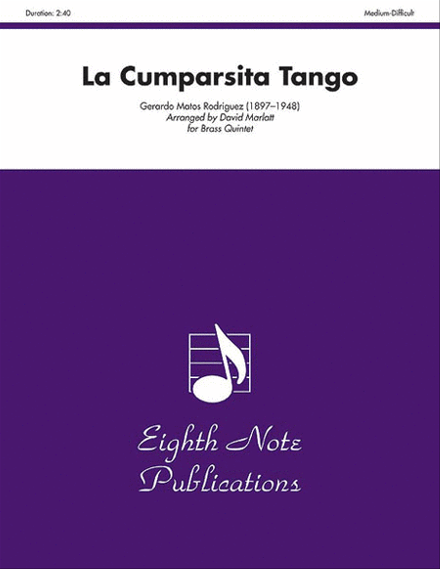 La Cumparsita Tango Brass Quintet scores gallery preview page 1