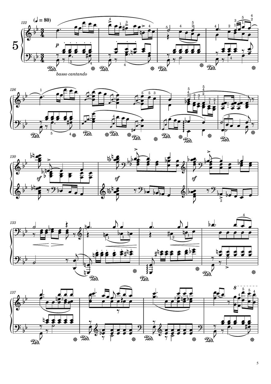 Schumann - Papillons, Op.2 - Original With Fingering For Piano Solo - Complete Piano Solo scores gallery preview page 5