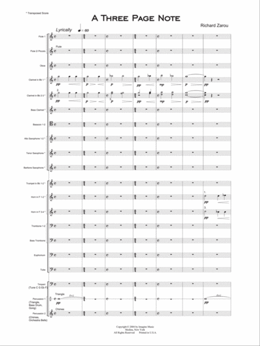 A Three Page Note Score scores gallery preview page 2