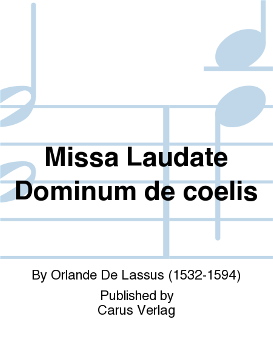 Missa Laudate Dominum de coelis 4-Part scores gallery preview page 1