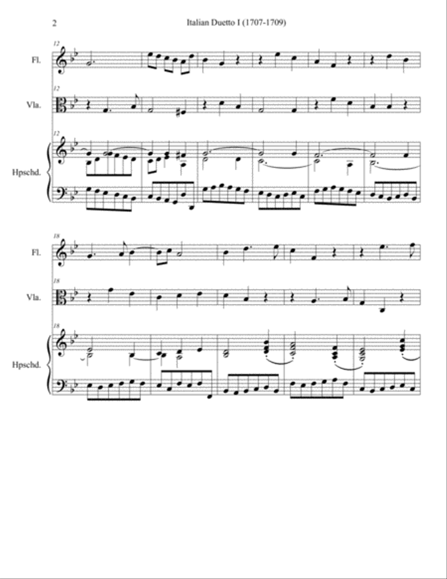 Italian Duetto 1 Small Ensemble scores gallery preview page 2