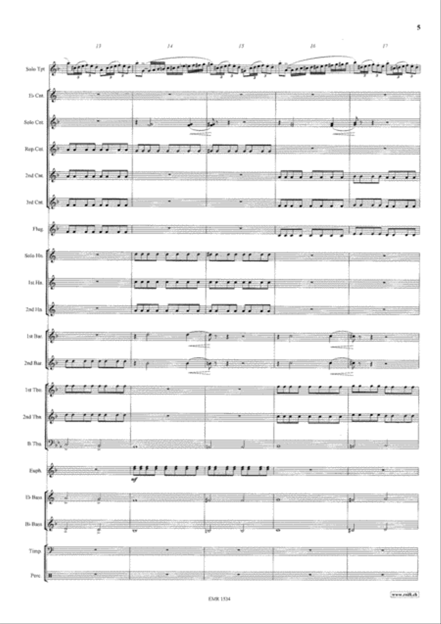 Konzertstuck No. 2 Brass Band scores gallery preview page 6