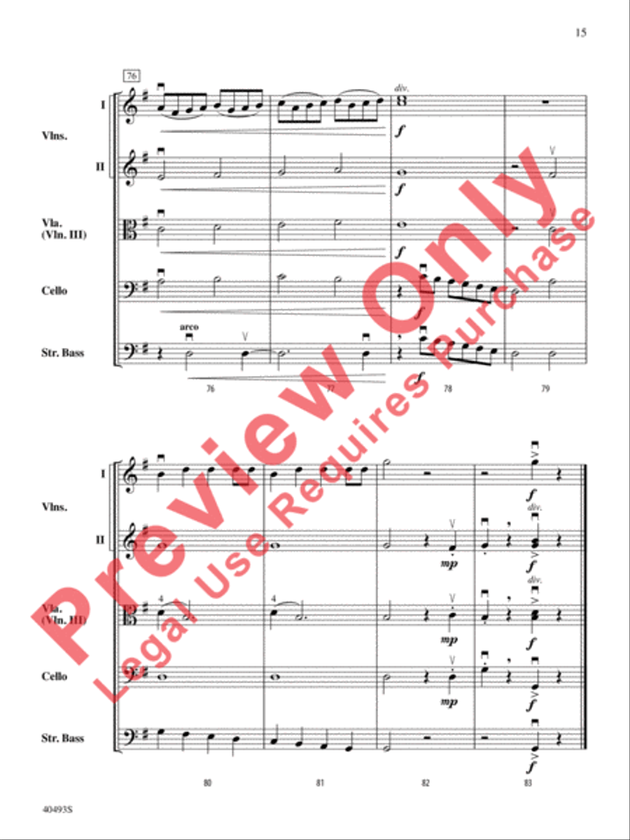 Christmas Toys on Parade String Orchestra scores gallery preview page 16