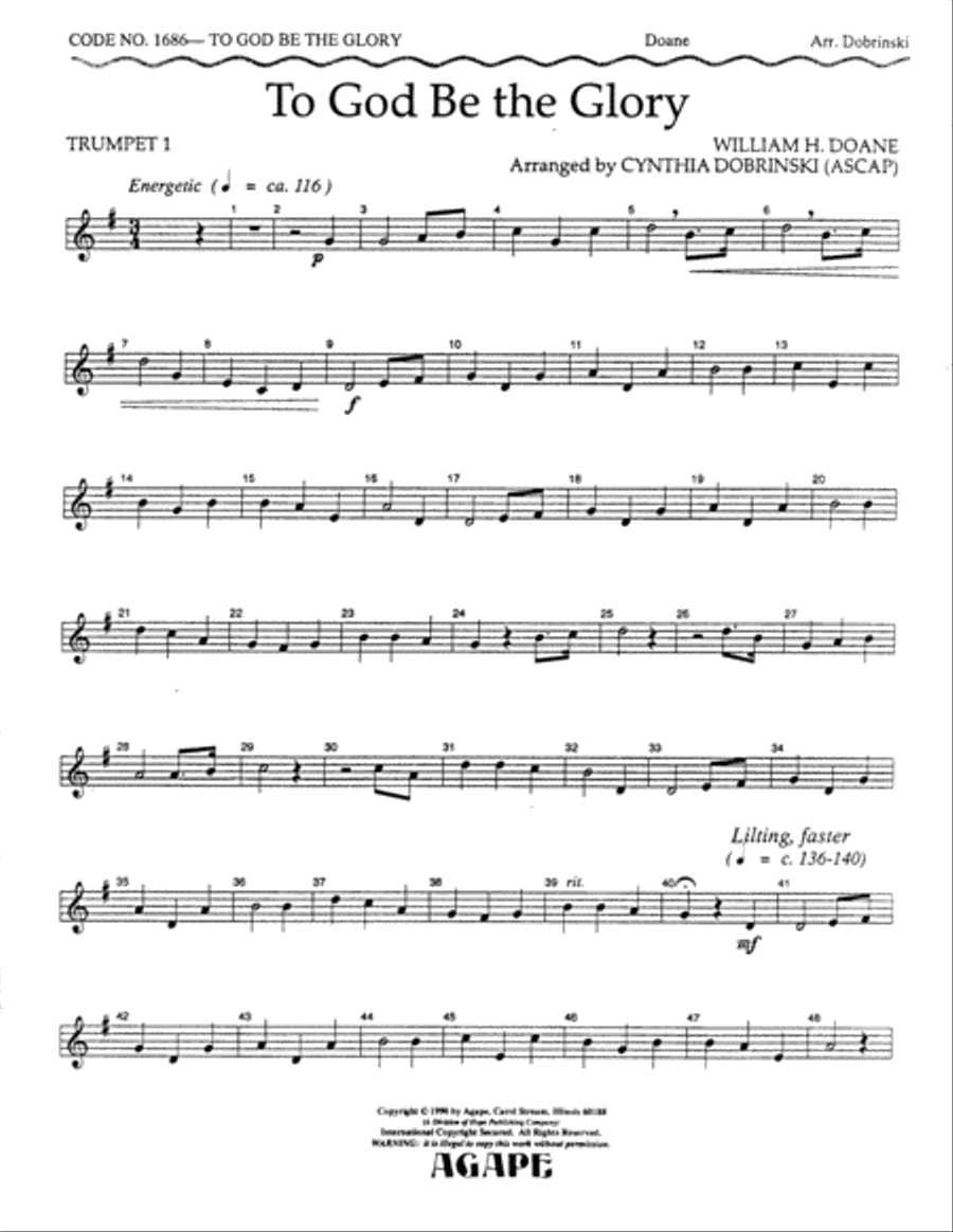 To God Be the Glory 5-Octaves scores gallery preview page 2