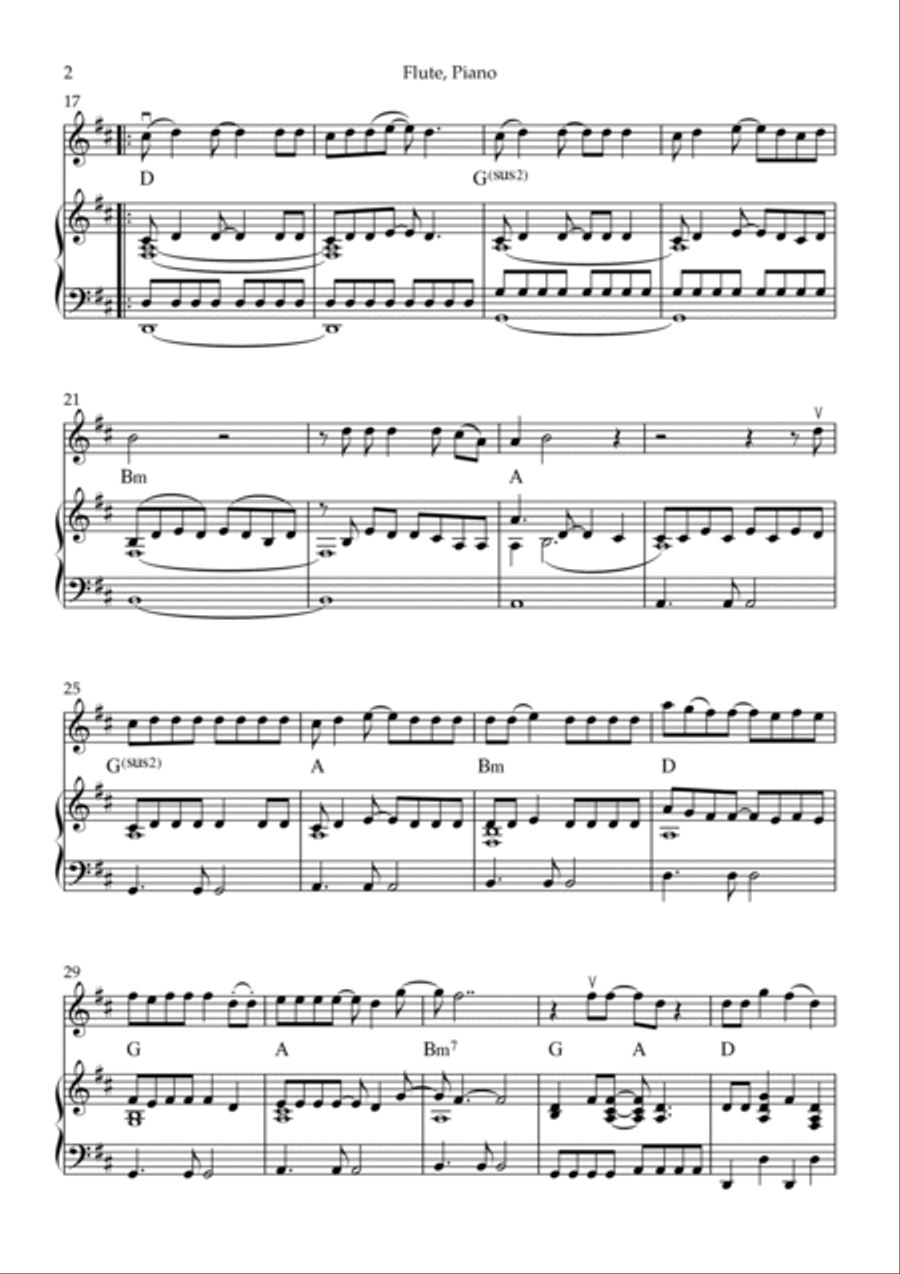 Love Story Flute scores gallery preview page 2