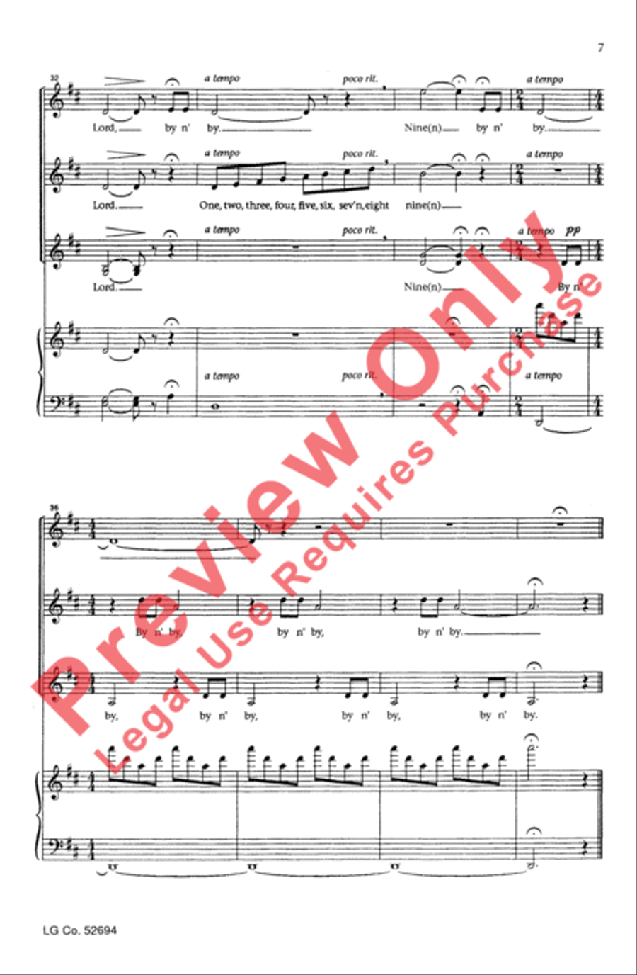 By n' By Women's Choir scores gallery preview page 6