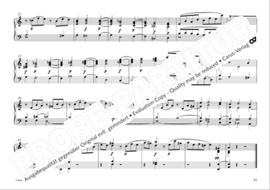 Vogler, 32 Preludes pour l' Orgue ou Pianoforte Piano scores gallery preview page 42