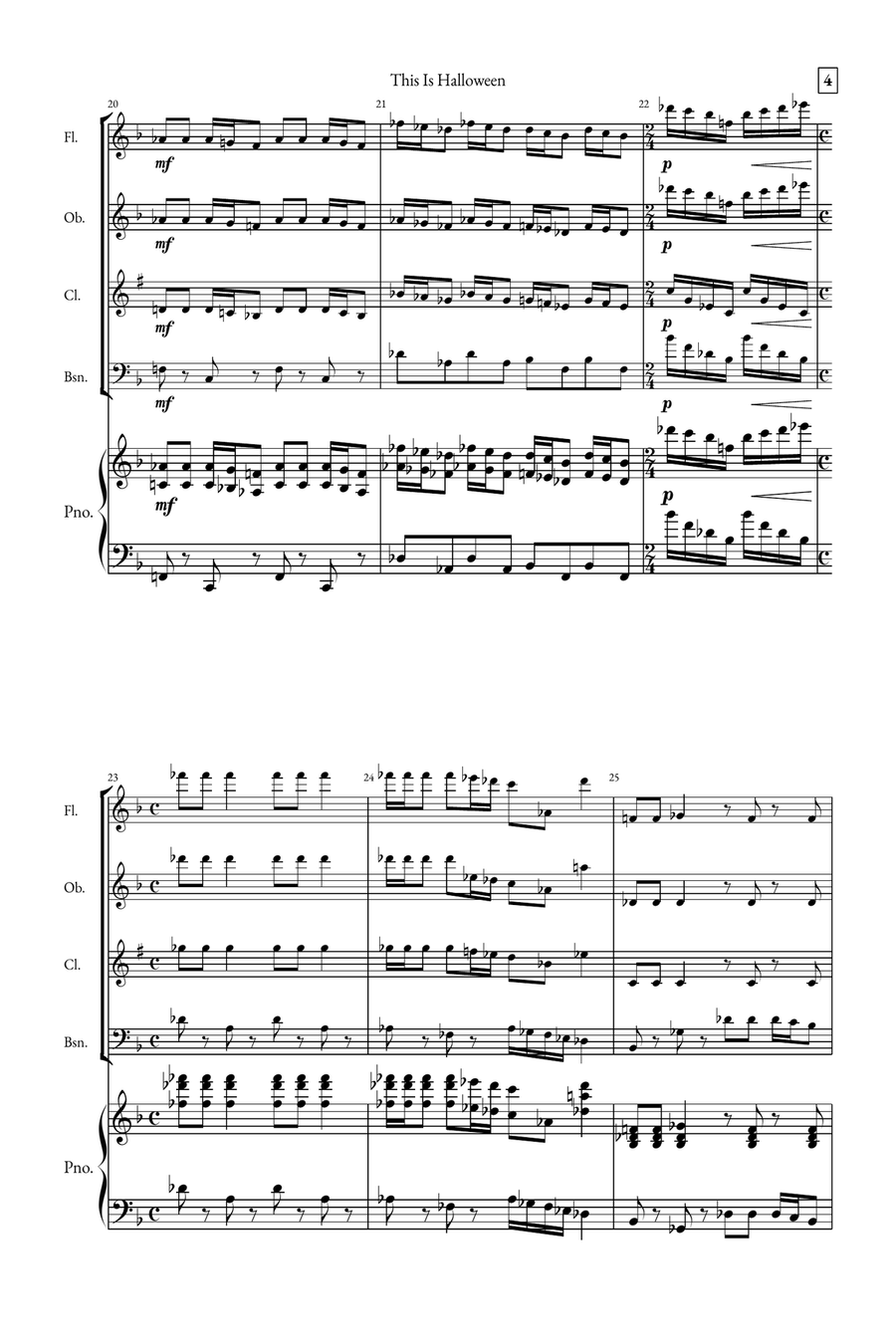 This Is Halloween Small Ensemble scores gallery preview page 4