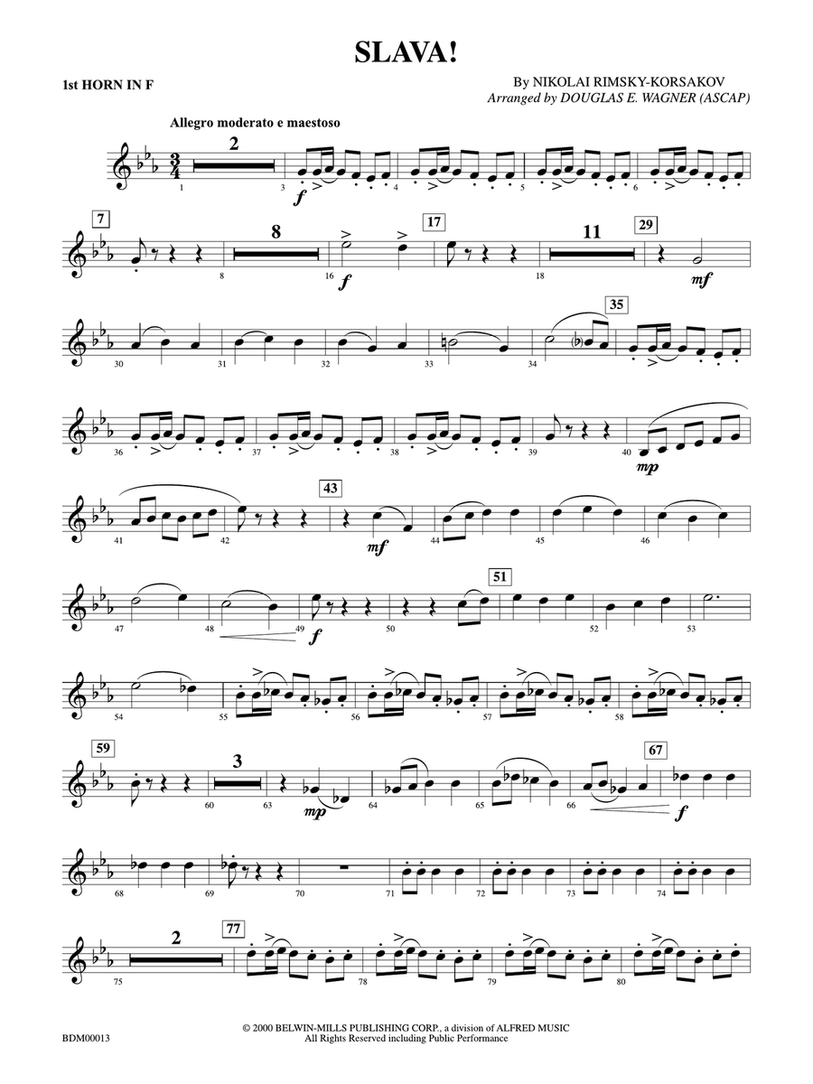 Slava: 1st F Horn