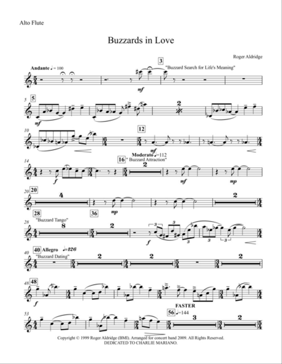 Buzzards In Love Parts Concert Band scores gallery preview page 3
