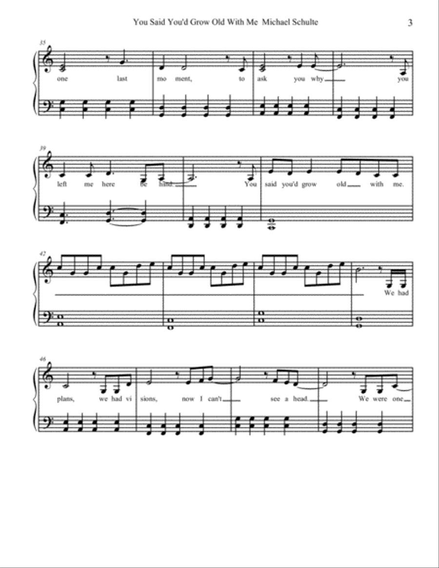 You Said You'd Grow Old With Me Small Ensemble scores gallery preview page 3