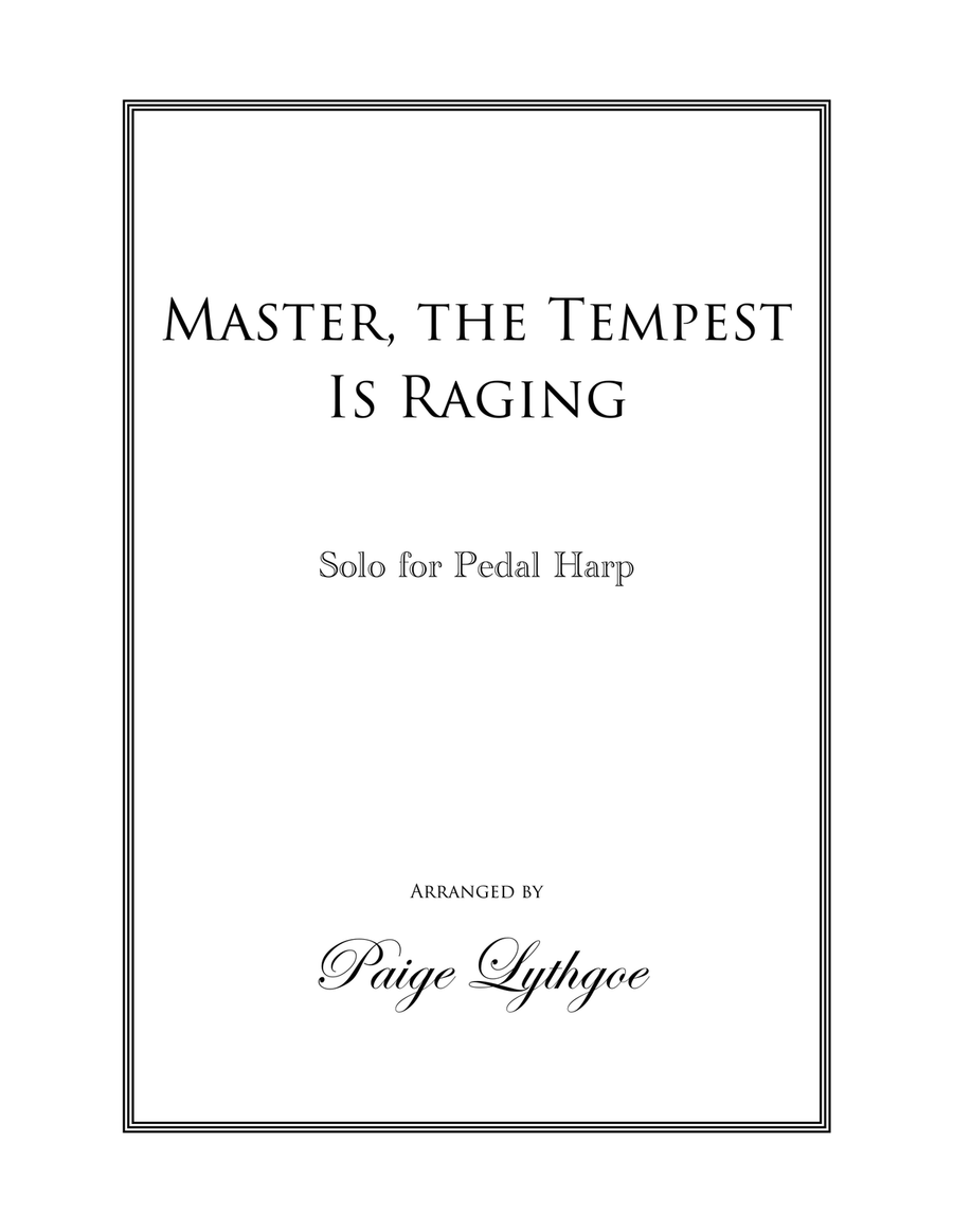 Master, the Tempest Is Raging - Pedal Harp Solo Pedal Harp scores gallery preview page 1