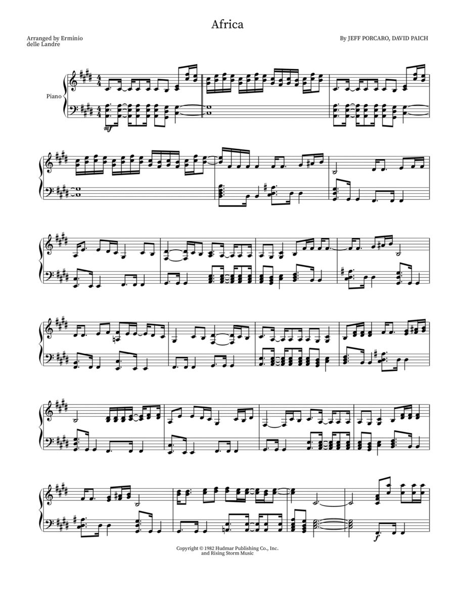 Africa Africa Part scores gallery preview page 1