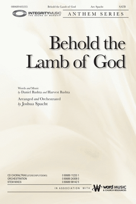 Book cover for Behold the Lamb of God - Stem Mixes