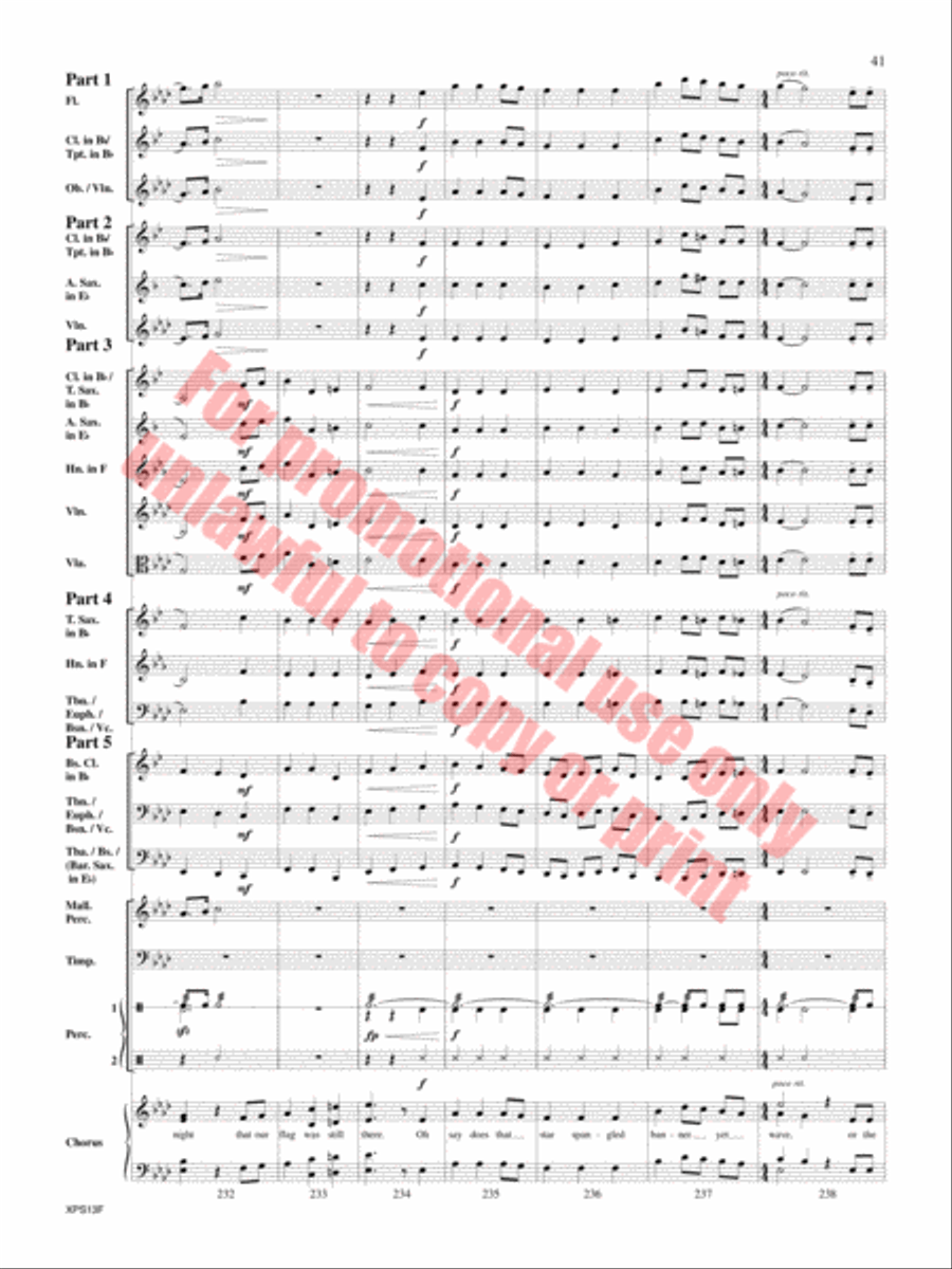 Armed Forces The Pride of America! Concert Band scores gallery preview page 42