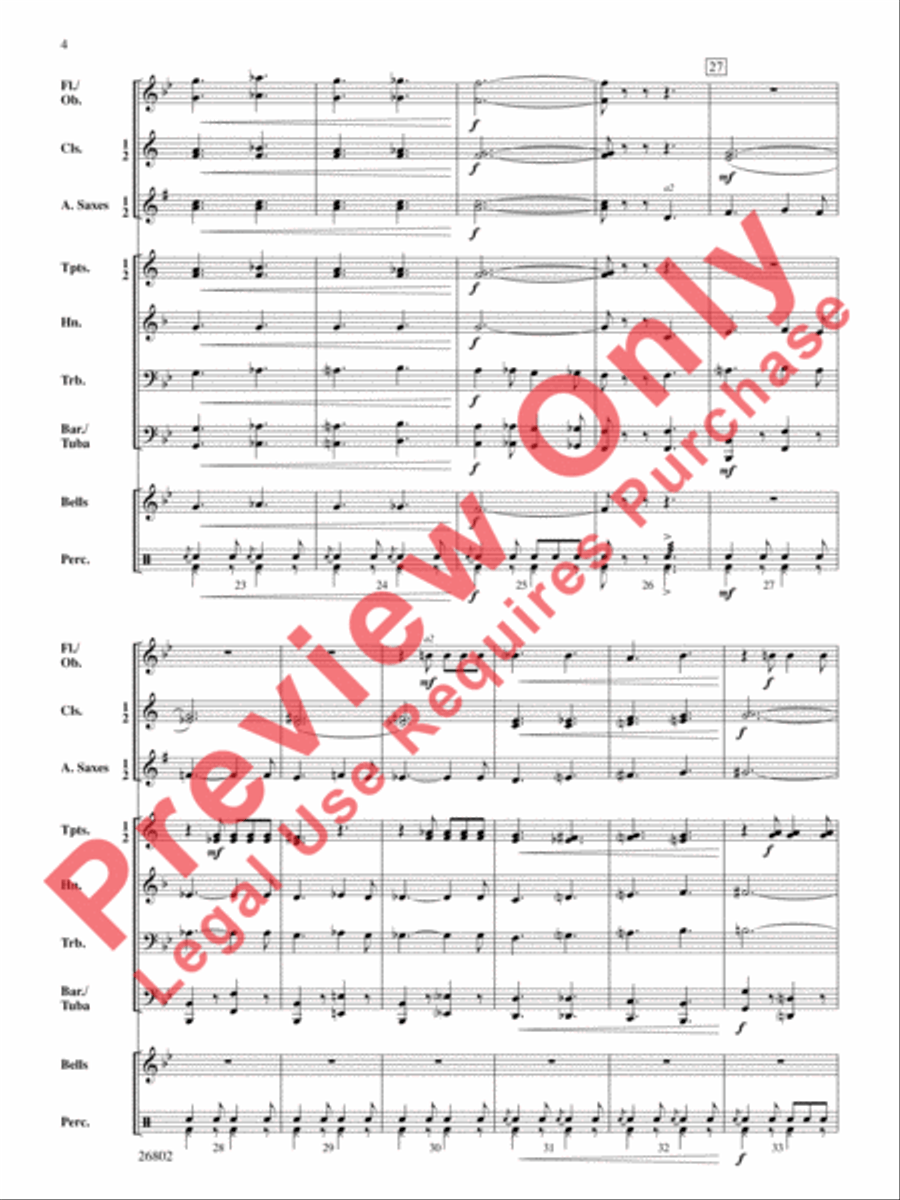 March Chromatica Concert Band scores gallery preview page 5