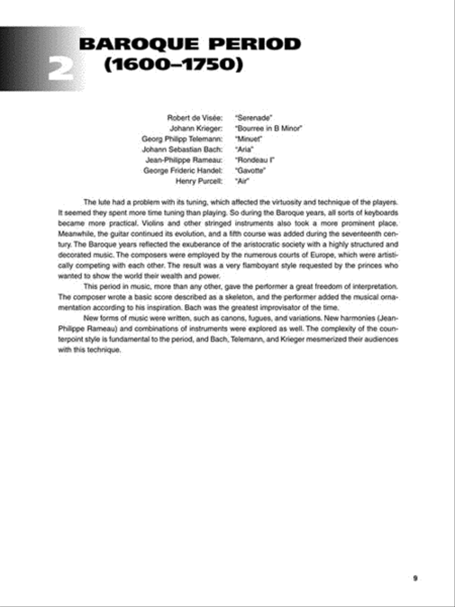 Classical Themes for Electric Guitar Acoustic Guitar scores gallery preview page 3
