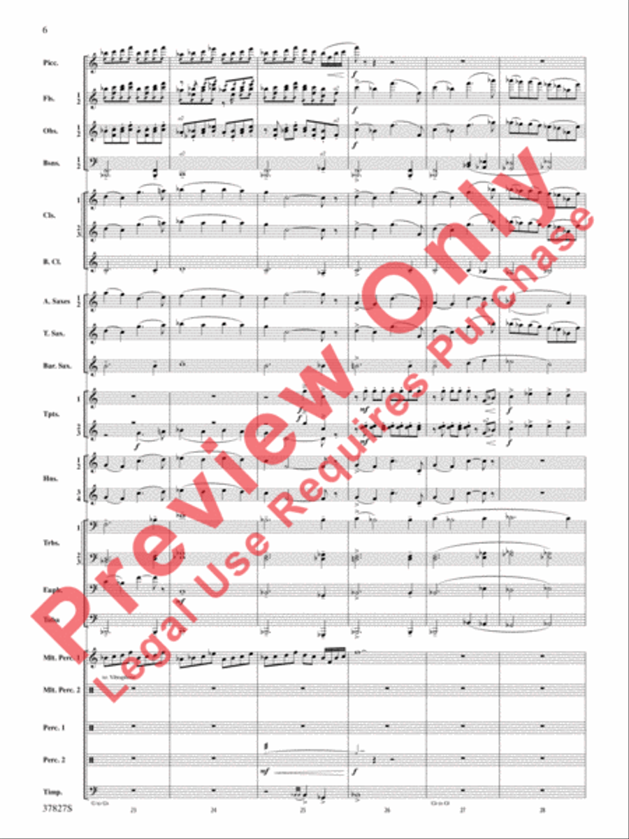 The Winged Stallion Concert Band scores gallery preview page 7