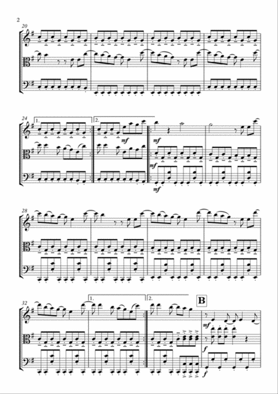 I Gotta Feeling I Gotta Feeling String Trio scores gallery preview page 3