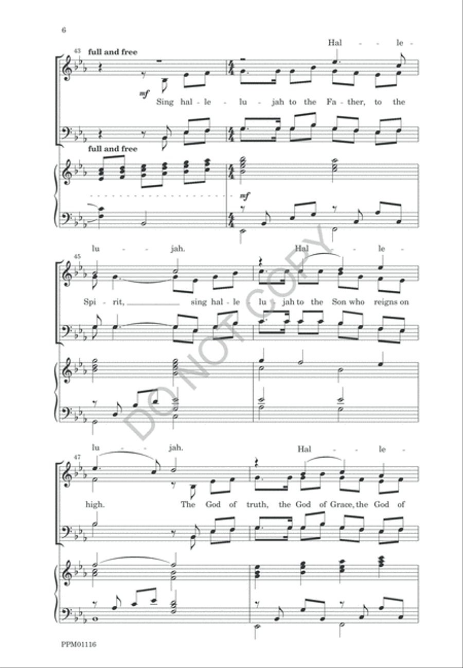 Glory into Glory Glory into Glory 4-Part scores gallery preview page 9