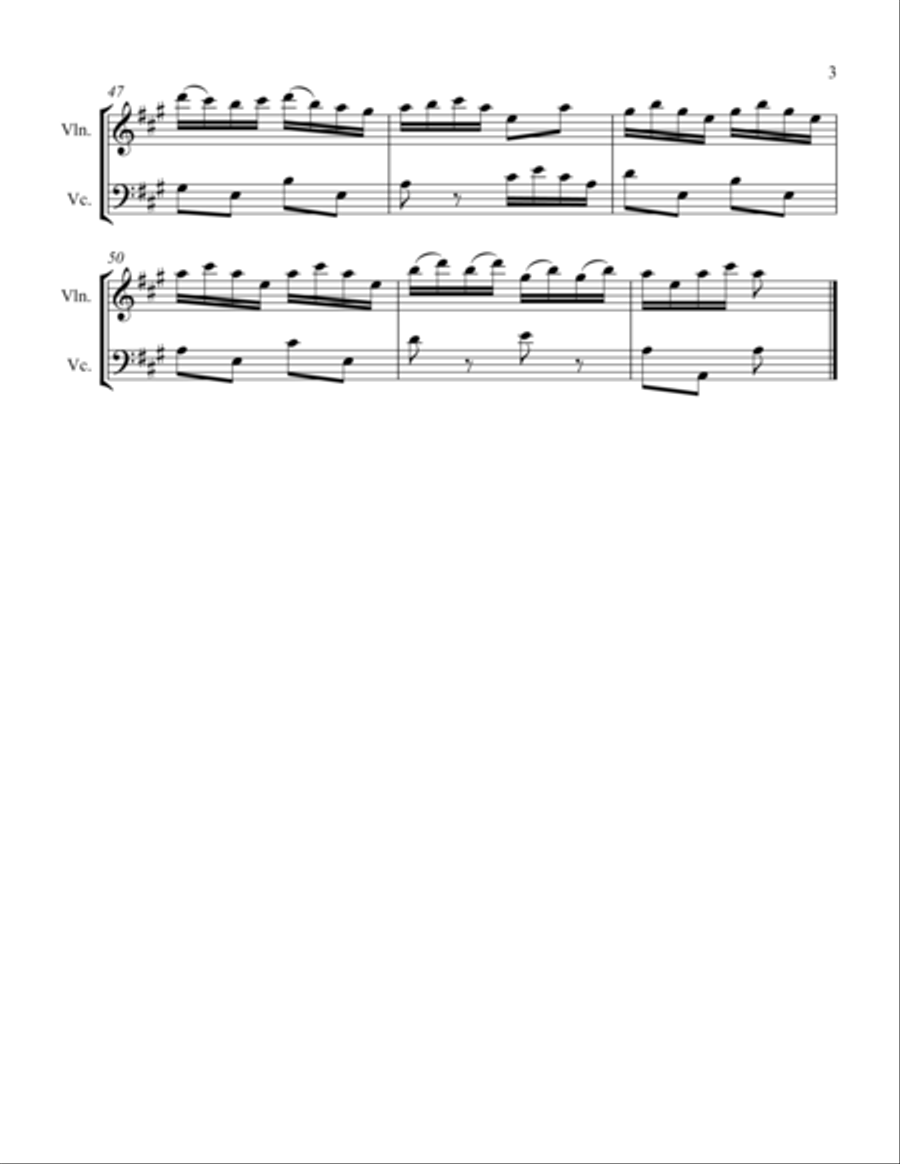 Quadrillie String Duet scores gallery preview page 3