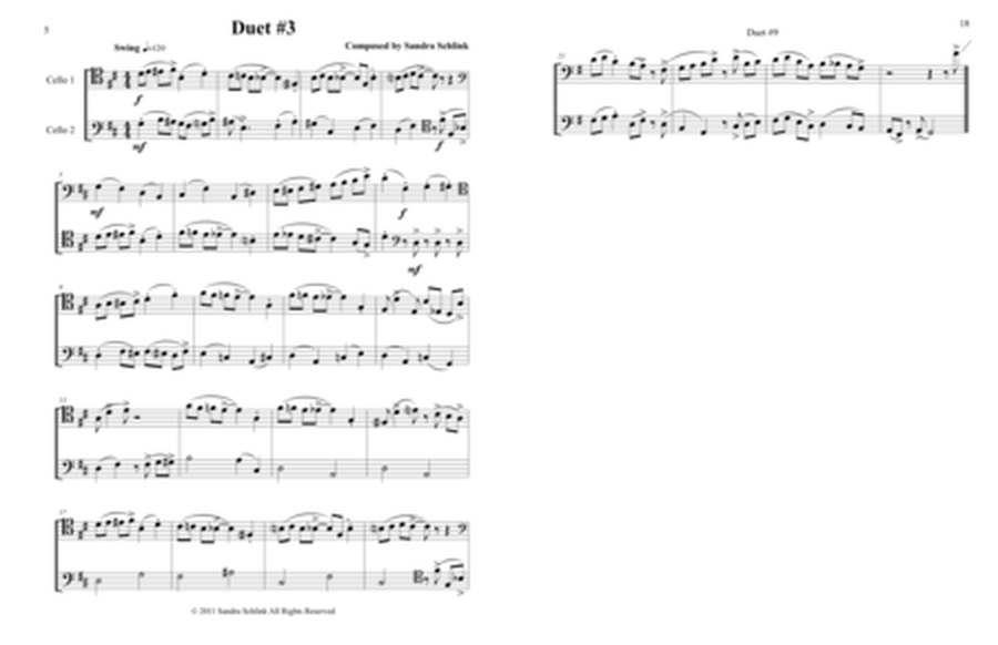 Jazz Cello duets Book 2 in String keys