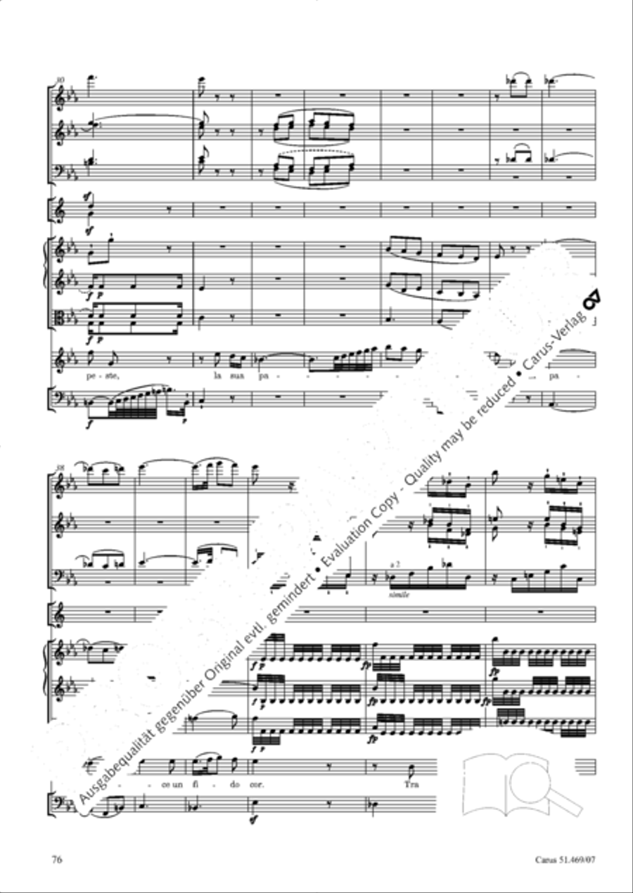 Davide penitente 4-Part scores gallery preview page 89