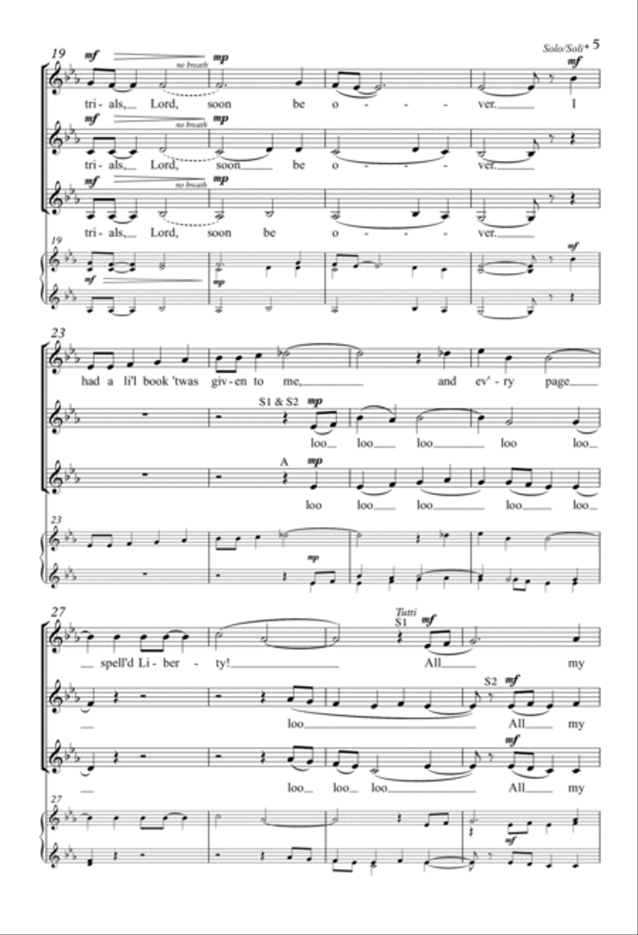 All My Trials All My Trials SSA scores gallery preview page 3