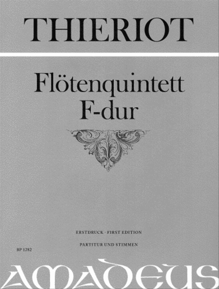 Flute quintet in F Flute scores gallery preview page 1