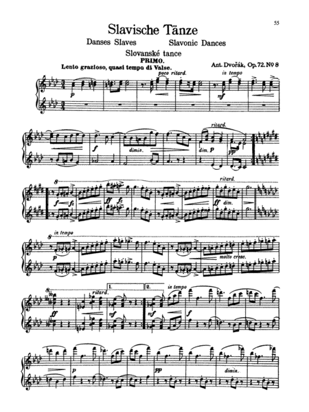 Dvorák: Slavonic Dances, Op. 72