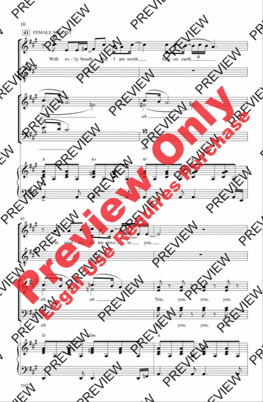 Green Day on Stage: Selections from American Idiot 4-Part scores gallery preview page 10